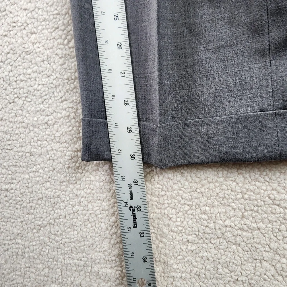 Lauren Ralph Lauren Performance Wool‎ Dress Pants Mens 38x30 Grey Pleated Cuff